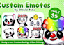 create chibi emotes or animated emotes for twitch, kick, youtube, and discord